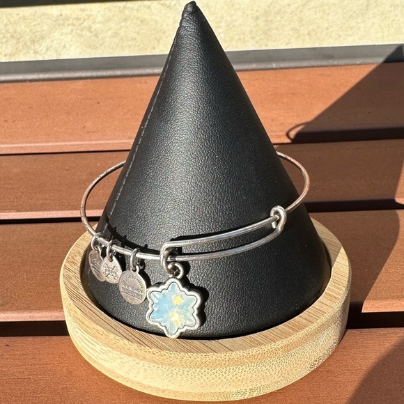 Alex and Ani Sparkle Snowflake Charm Expandable Bracelet - Picture 2 of 6